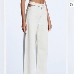 Ksubi Women's Cream Flare Jeans